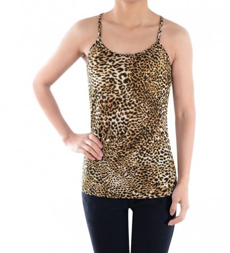 Anna Kaci Leopard Spaghetti Racerback X Large