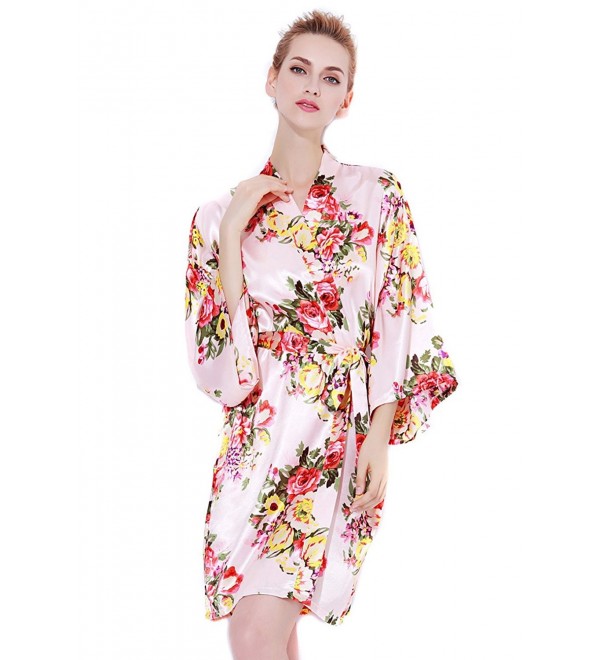 Bridesmaids Robes Floral Wedding Bride by - Blush - CO18099ZZZW