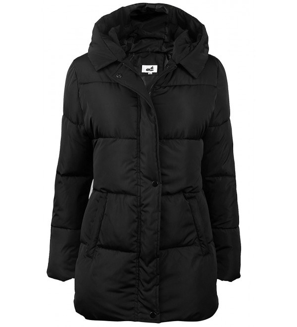 Womens Hooded Packable Puffer Jacket