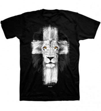 Lion Cross T Shirt Small Black