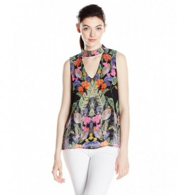 My Michelle Womens Printed Neckline