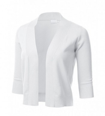 FLORIA Womens Classic Cropped Cardigan