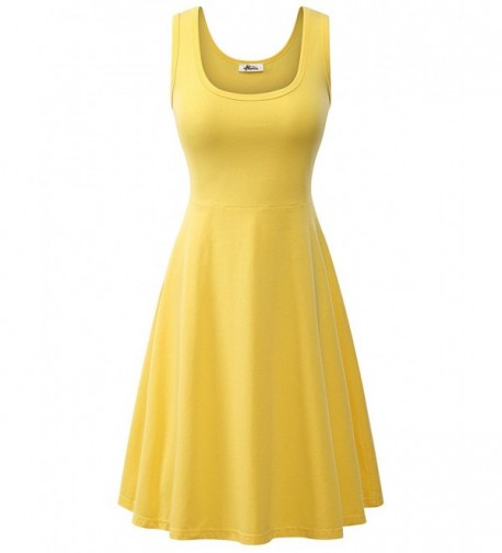 Herou Summer Casual Flared Yellow