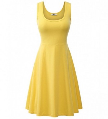 Herou Summer Casual Flared Yellow