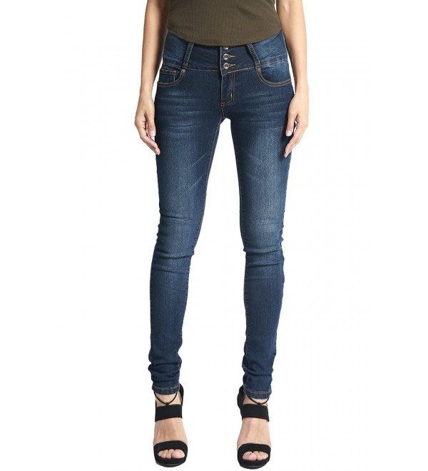 womens skinny jeans with elastic waist