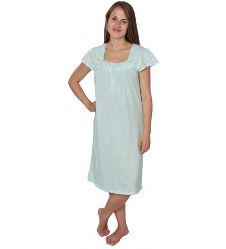 Womens Floral Print Sleeve Nightgown