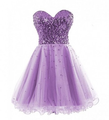 Sarahbridal Homecoming Sweetheart Strapless Sequins