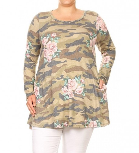 Floral Scoop Comfortable Fitted Tunic
