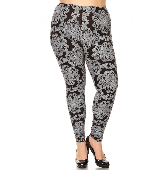 Womens Plus Mandala Print Legging