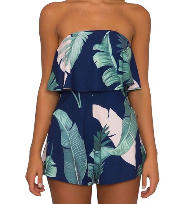 Assivia Shoulder Strapless Rompers Playsuits