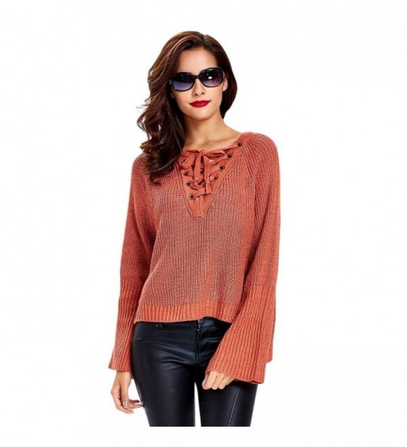 Dezzal Criss Cross Sleeves Knitted Sweater