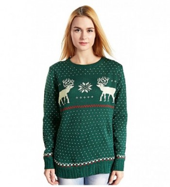 V28 Christmas Reindeer Snowflakes Pullover