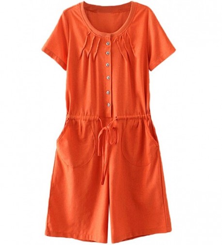 Minibee Rompers Pleated Drawstring Jumpsuit