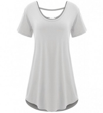 Lantusi Sleeve Hollow T Shirt Blouse W XL