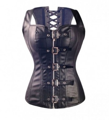 MISS MOLY Steampunk Leather Bustier