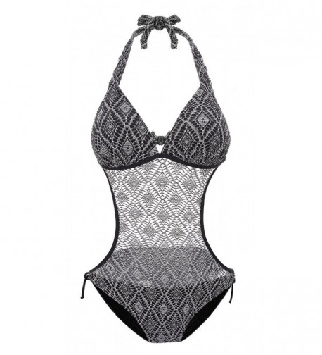 Women's Fashion One Piece Elegant Inspired Monokini Swimsuit (L(12-14 ...