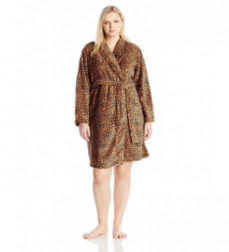 Casual Moments Womens Plus Size Leopard