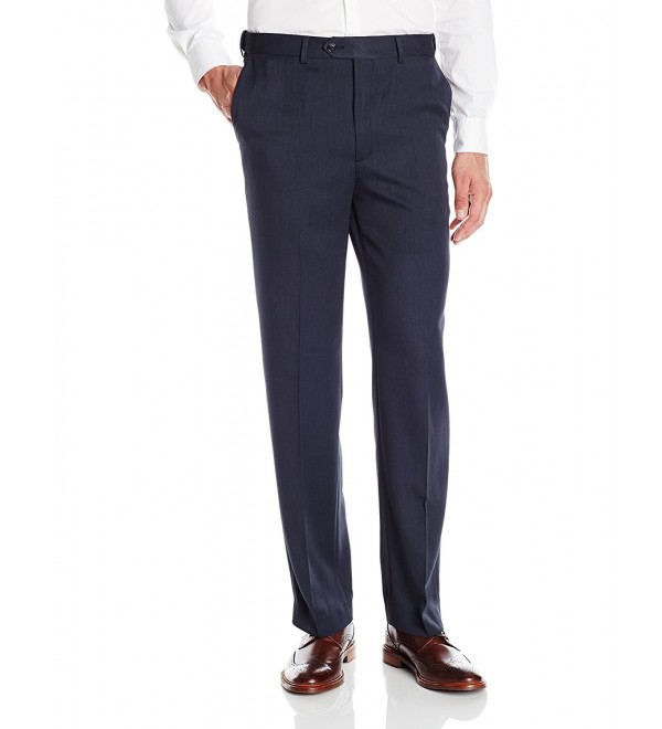 Men's Flat Front Micro Melange Dress Pant - Twilight - CQ12LHLIAML