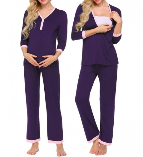 MAXMODA Maternity Breastfeeding Hospital Sleepwear