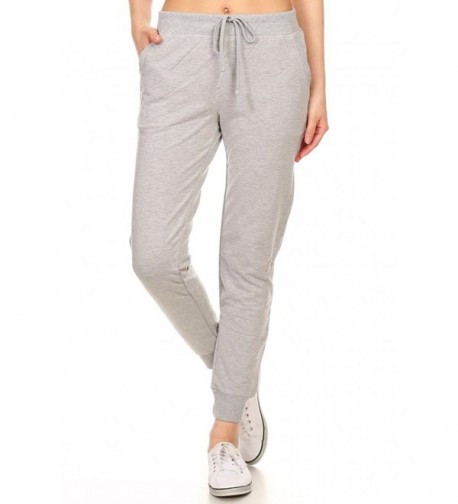 Leggings Depot Jogger Pants 65776 HEATHERGRAY LARGE