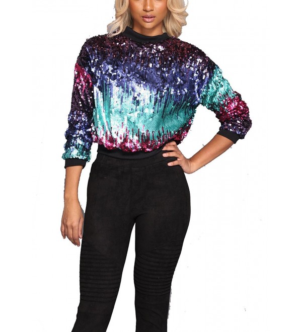 Fashion Stunning Sequins Pullover Sweatshirt