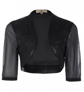 Black Front Bolero Shrug CL010473