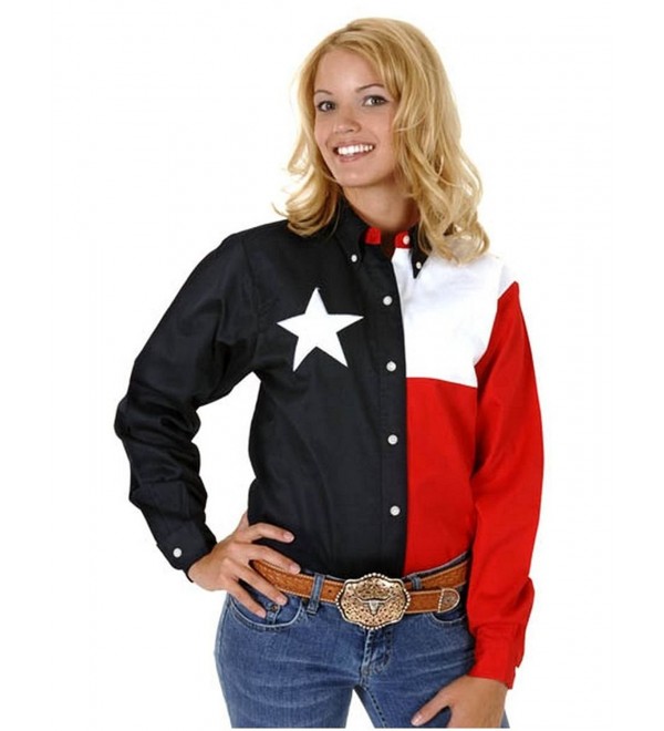 Women's Long Sleeve Texas Flag Shirt Plus - 03-050-0185-0201 NA_X ...