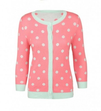 Sidecca Polka Sleeve Cardigan Medium