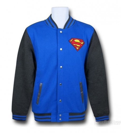 Superman Mens Letterman Jacket XL