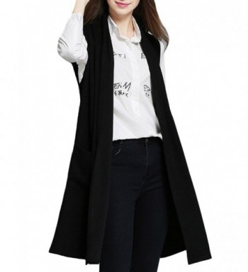 Modishou Womens Cardigan Style2 Black