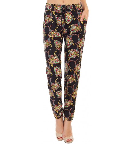 ToBeInStyle Womens Print Dawstring Joggers