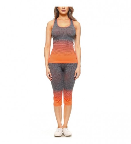 Fashionazzle Womens Workout Leggings FYS01 Orange