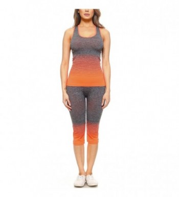 Fashionazzle Womens Workout Leggings FYS01 Orange