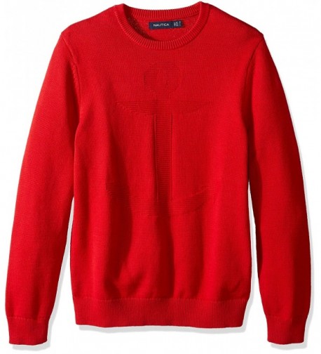 Nautica Sleeve Anchor Sweater Ablaze