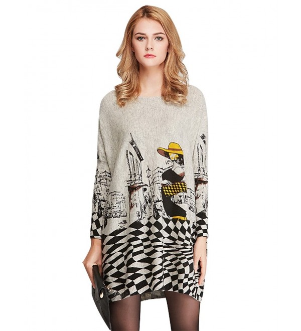IDEALSANXUN Lightweight Printing Oversized Batwing IDEALSANXUN Lightweight Printing Oversized Batwing