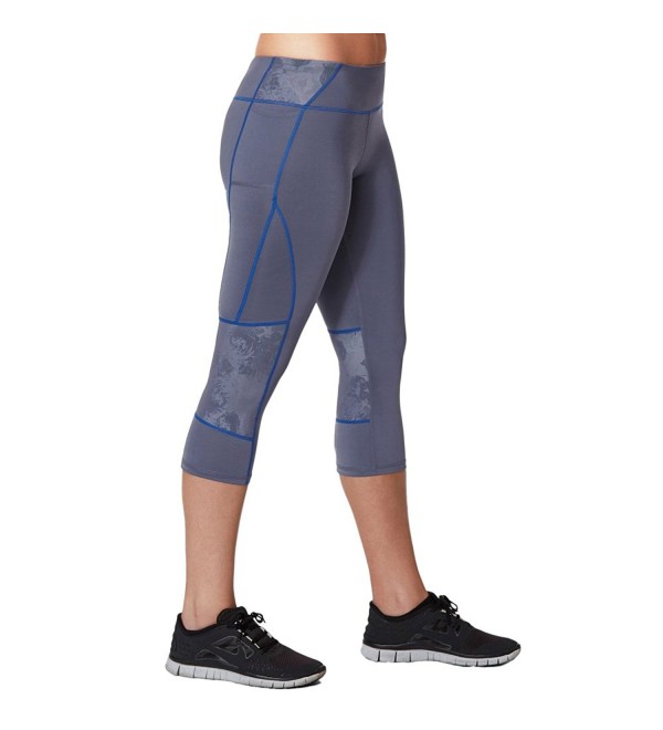 JUXU Sport Performance Legging Grey Floral