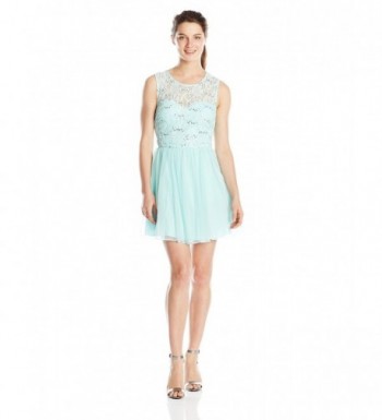 Speechless Juniors Sleeveless Tulle Illlusion