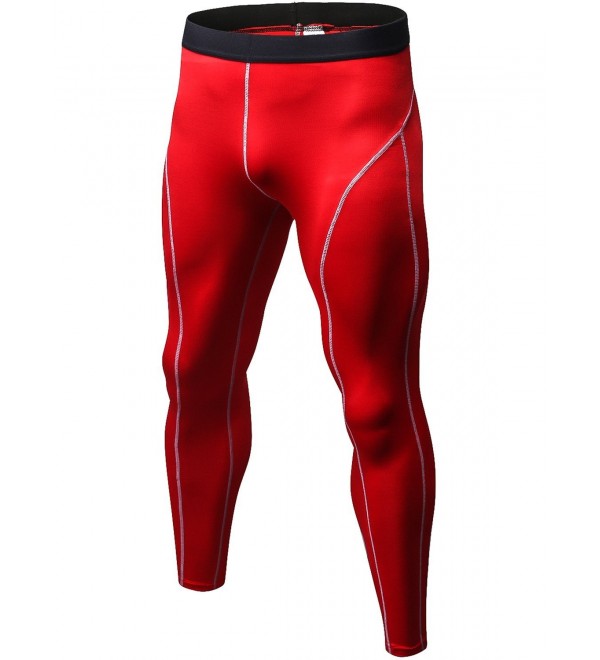 Men's Compression Pants Baselayer Cool Dry Running Ankle Leggings ...