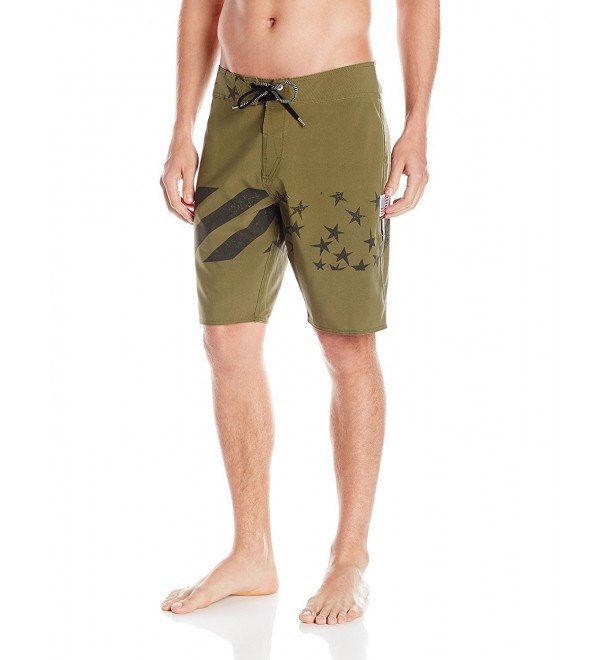 Volcom Mens Merry Boardshort Military