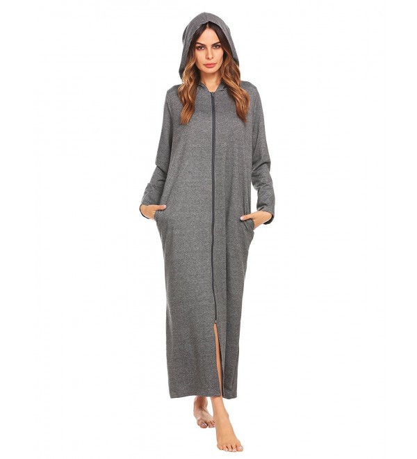 Ekouaer Lightweight Bathrobe Charcoal X Large