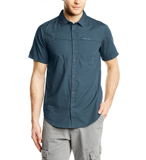 Men's Kiwi Trek Short-Sleeved Shirt - Provincial Blue - CS11NW3WF5R