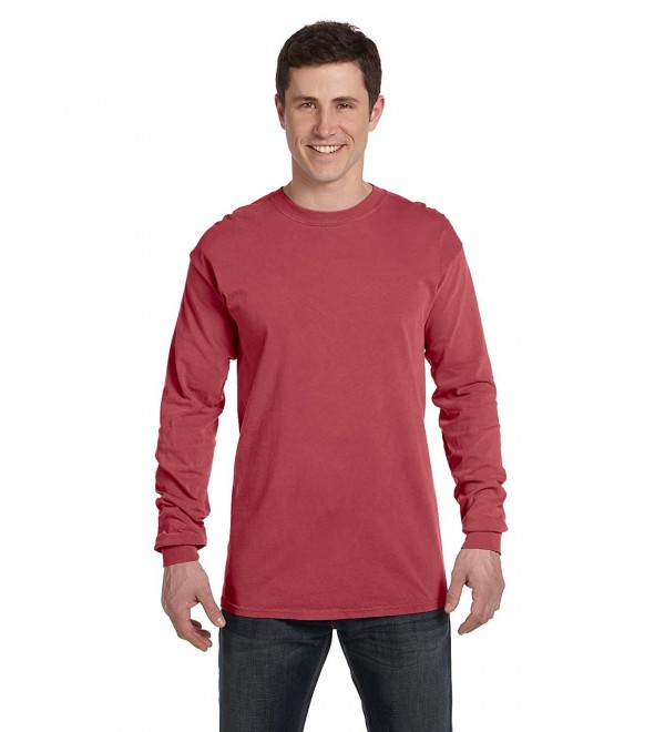 Chouinard T Shirt 6014 Basic Unisex Cotton Long-Sleeve Tee - Brick ...