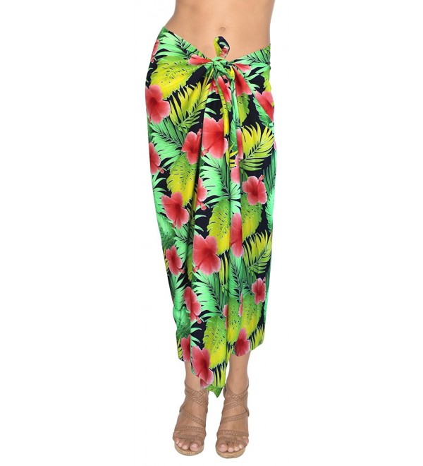 Swimwear Sarong Bathing Suit Beach Cover ups Printed Pareo Wrap Red ...