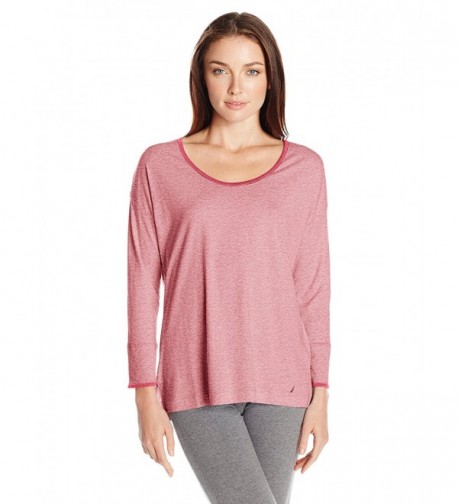 Women's Cotton Modal Jersey Lounge Top - Flamingo Pink Heather ...