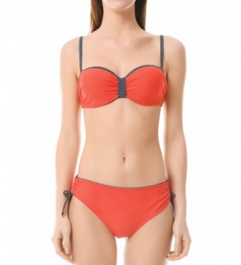 MISSWIM Womens Bandeau Bottoms Swimsuits