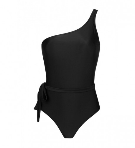 UTTU TRIANGLE Shoulder Swimsuit Tie Side