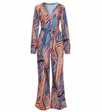 Womens Sleeve Geommetric Jumpsuits Rompers