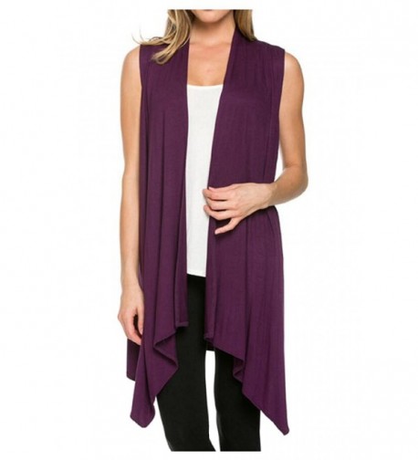 Kumer Lightweight Sleeveless Asymmetric Cardigan