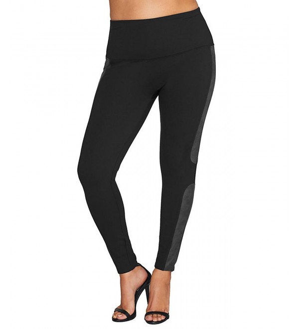 SPANX Leather Panel Ponte Leggings