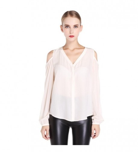 N C F Womens Blouse V Neck Shoulder